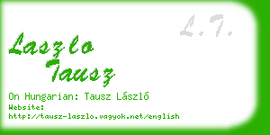 laszlo tausz business card